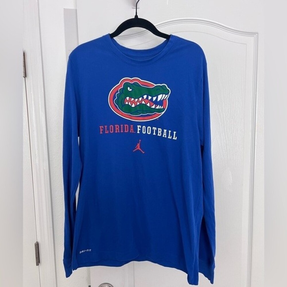 Men's Nike Jordan Florida Gators Football Long Sleeve SZ M